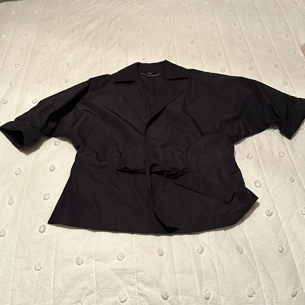 Talbots Black Polyester Jacket Size XS